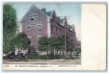 c1920 St Mary's Hospital Building Carriage Jamaica Long Island New York Postcard picture