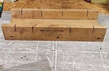 VINTAGE DURALL ROCK MAPLE WOOD MITRE BOX No. 416 16” YONKERS NY picture