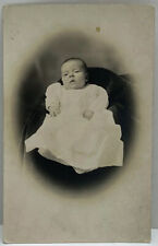 Adorable Baby Long Gown RPPC Portrait Donald Scott c1900s Real Photo Postcard picture