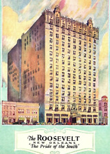 1940s NEW ORLEANS THE ROOSEVELT HOTEL THE PRIDE OF THE SOUTH POSTCARD 44-159 picture