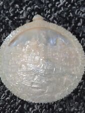 Rare Antique Religious Hand Carved Bethlehem Mother Pearl Nacre Shell Decoration picture