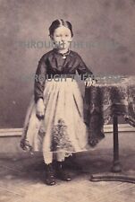 CDV  Betty Denby b 1862  Photographer J.G.Stewart Carlinville Illinois c 1860's picture