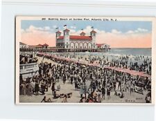 Postcard Bathing Beach at Garden Pier Atlantic City New Jersey USA picture