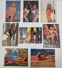 Lot of 8 Vintage 80's CALIFORNIA GIRLS Postcards Swimsuit Thong Bikini Beach picture