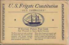 PC Lot USS Constitution, Old Ironsides 1930's US Navy Relief Soc, Boston MA Ship picture