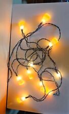 Vintage Candy Corn Blow Mold String Lights 17' Long  picture