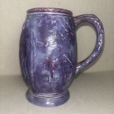 RARE Purple Mid Century German Beer Stien Marked B.P.   6.5” Tall picture