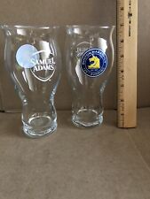 Boston Marathon 125th Running Two 16 Oz Beer Glasses New picture