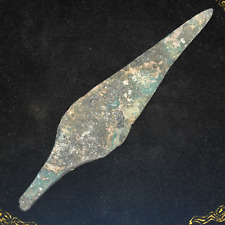 Authentic Ancient Near Eastern Bronze Spear Head in Good Condition Circa 1200 BC picture
