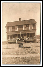 Bellwood PA Families Two Story House RPPC Postcard Posted 1908 Porch     pc110 picture