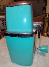 Vintage Mid Century Maid Of Honor Turquoise Blue Retro Countertop Ice Crusher picture