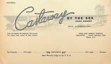 PORT ORFORD OREGON CASTAWAY BY THE SEA SHORE DINNERS MENU - E15-H picture