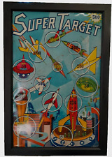 toy vintage dart game SUPER TARGET from Superior circa '50s FRAMED READY TO HANG picture