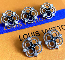 SET 5 LOUIS VUITTON LV Logo LOT small Button Buttons Ø 0,79 inch 2 cm silver picture