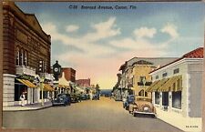 Cocoa Florida Brevard Avenue Postcard 1938 picture
