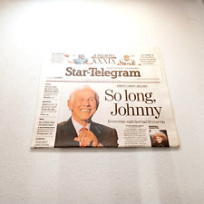 Fort Worth Star Telegram Jan. 24 2005 Johnny Carson Death Memorial picture