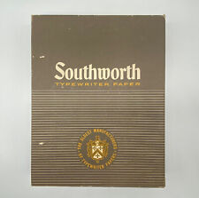 Vintage Southworth 412C Typewriter Paper Racerase 8 1/2 x 11 Mostly Full Box picture