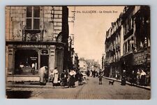 Alencon-France, La Grande Rue, Vintage Postcard picture