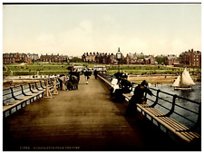 England. Hunstanton from the Pier. Vintage Photochrome by P.Z, Photochrome Zuri picture
