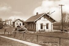 RPPC Photo Howell, Michigan, Ann Arbor Train Station picture