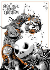 1993 The Nightmare Before Christmas Print Jack Skellington Sally 🎃🎅💀🎅🎃 picture