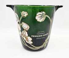 Rare Perrier Jouet France Glass Hand-Painted Champagne Chiller Bucket 1960's picture