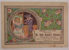 Vintage Advertising Trade Card Dr Seth Arnold's Balsam Quackery Medicine Queen picture