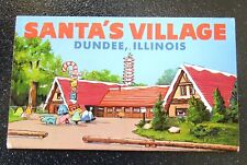Vintage Santa's Village Amusement Park Dundee IL.  Postcard Folder AMPHIBICAR picture