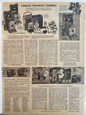 2 Vintage Print Ad 1956 Kodak, Argus, Polaroid,￼ Cameras￼ Sears & Roebuck￼ picture