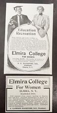 Antique 1901-1902 Print Ads ELMIRA,NY College for Women~A.Cameron MacKenzie Pres picture