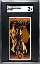 1899 Stollwerck Adam & Eve Bibilical Trade Card Album 3 SGC 2 HIGHEST GRADED picture