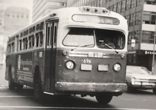 1970s SEPTA Bus #696 Venango via 22nd Route 33 B&W Photograph Philadelphia PA picture