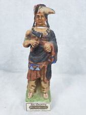 Ski Country PAWNEE Native American Indian Decanter Label Whiskey Vintage 1970 picture