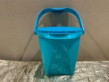 New UNIQUE Beautiful Round Tupperware Bucket/Container 5L Peacock Shades Color picture