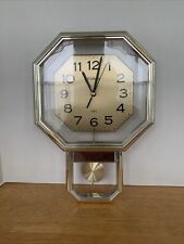 Vintage Waltham Quartz Pendulum Wall Clock,15x10,works great picture