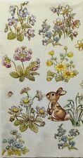 TWO Individual Paper Guest Decoupage Napkins - 1837 Curious Little Easter Rabbit picture