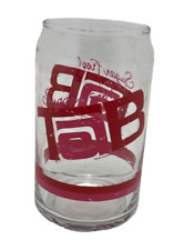 Vintage Tab Soda Glass Advertising Promo Logo Drinking Can Shaped Sugar Free picture