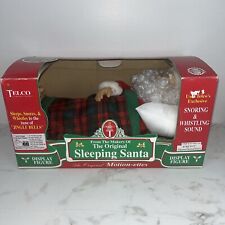 Vintage 1996 Telco Sleeping Santa Claus Sleeps Snores Whistles  picture