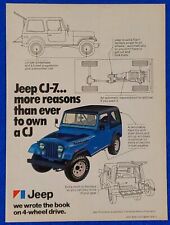1976 JEEP CJ-7 RENEGADE ORIGINAL COLOR PRINT AD AMERICAN 4-WHEEL DRIVE ICON AMC picture