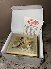 NEW Vintage Sorrento Italy Reuge Music Box Wood Inlay- Plays “You R My Sunshine