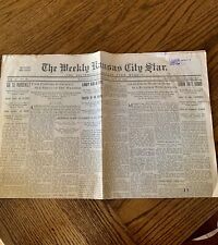 Antique 1932 Kansas City Star Newspaper Front & Back Page VTG Advertisements picture