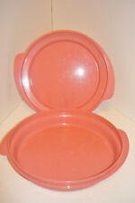 Tupperware Reheatables Microwave Bowl and Cover Dusty Rose Lid & Plate #2525 picture