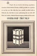 1931 OSHKOSH Trunk Company Trunks & Travel Vintage Print Ad picture