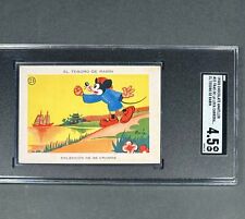 1930’s Chocolate Amatller El Tesoro de Rabin Mickey Mouse #23 SGC 4.5 Pop 1 picture