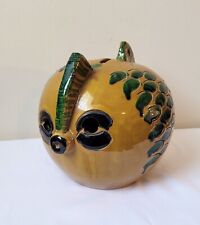 Vintage 1960s Aldo Londi for Bitossi Puffer Fish Coin Bank ~Made in Italy ~Rare picture