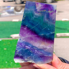 419G Natural beautiful Rainbow Fluorite Crystal stone specimens picture