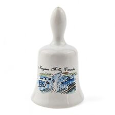 Niagara Falls Canada Miniature Bell Travel Souvenir Hand Painted Porcelain 2