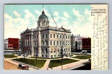 Bloomington IL-Illinois, Court House, Antique Vintage Souvenir Postcard picture