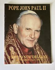 Vintage Catholic Pope John Paul II Visits New Orleans Sept. 11-13 1987 magazine picture
