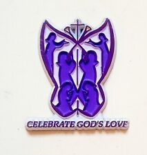 Celebrate God's Love Refrigerator Magnet Rubber Vintage Worship  picture